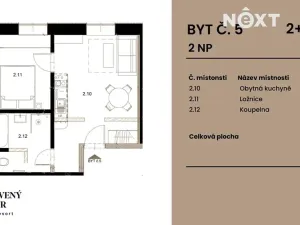 Prodej bytu 2+kk, Rapotín, Výzkumníků, 39 m2