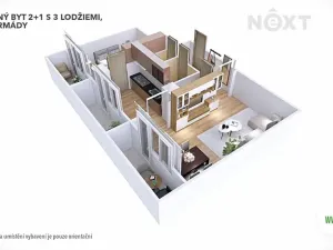 Prodej bytu 2+1, Šumperk, Čsl. armády, 54 m2