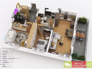 Prodej bytu 2+kk, Praha, Studnická, 93 m2