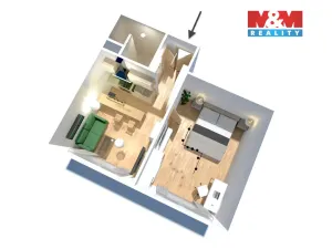 Prodej bytu 1+1, Cheb, Boženy Němcové, 36 m2