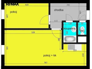 Prodej bytu 2+kk, Kolín, Želivského, 42 m2