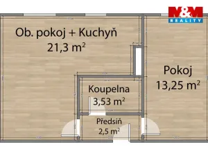 Pronájem bytu 2+kk, Částkov, 46 m2