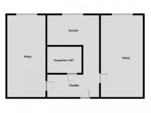 Prodej bytu 2+1, Orlová - Lutyně, Vojtěcha Martínka, 53 m2
