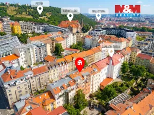 Prodej bytu 2+kk, Praha - Smíchov, Grafická, 43 m2