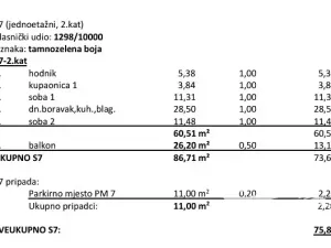 Prodej bytu 3+kk, Povljana, Chorvatsko, 69 m2