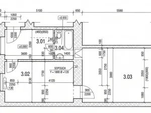 Prodej bytu 2+1, Brno, Komárovská, 48 m2