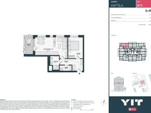 Prodej bytu 2+kk, Praha - Kamýk, Imrychova, 51 m2