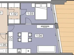 Prodej bytu 2+kk, Praha, Komořanská, 57 m2