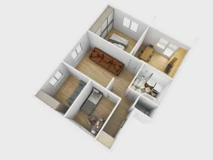 Dražba bytu 4+1, Zeleneč, Mstětická, 96 m2