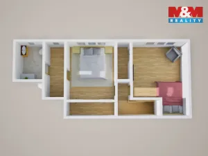 Prodej bytu 3+1, Teplice - Trnovany, Fügnerova, 76 m2