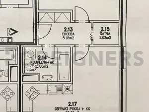Pronájem bytu 2+kk, Pardubice, 53 m2