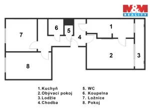 Prodej bytu 3+1, Praha - Stodůlky, Borovanského, 76 m2