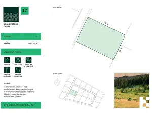 Prodej pozemku pro bydlení, Horní Planá, 805 m2
