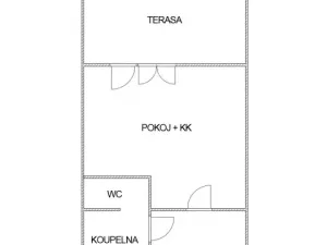 Pronájem bytu 1+kk, Most, M. G. Dobnera, 22 m2