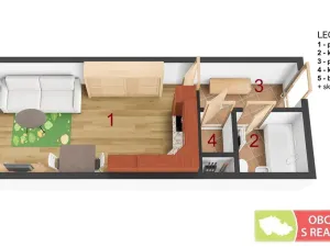 Prodej bytu 1+kk, Praha - Hostivař, Berlínská, 33 m2