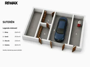 Prodej rodinného domu, Ondřejov, Ořechová, 84 m2