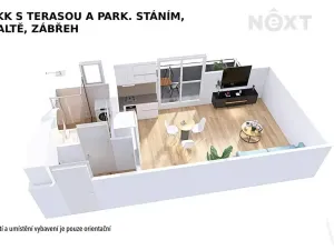 Pronájem bytu 1+kk, Zábřeh, Na Křtaltě, 30 m2