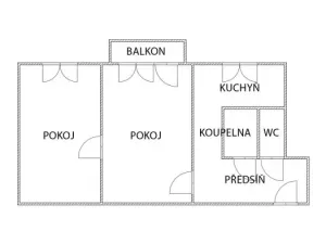 Prodej bytu 2+1, Ostrava - Hrabůvka, Tlapákova, 49 m2