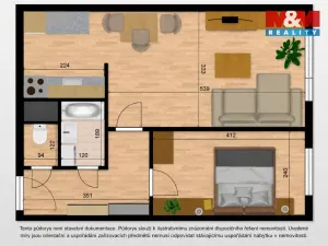 Prodej bytu 2+kk, Kolín, Želivského, 42 m2