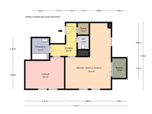 Prodej bytu 2+kk, Praha - Malešice, Ungarova, 59 m2