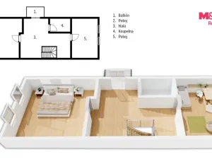 Prodej ubytování, Sněžné, 116 m2