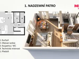 Prodej rodinného domu, Králův Dvůr, Fibichova, 97 m2