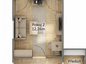 Prodej bytu 2+1, Jablonec nad Nisou, Na Roli, 41 m2
