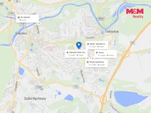 Pronájem bytu 2+1, Sokolov, Křižíkova, 49 m2