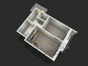 Pronájem bytu 2+kk, České Budějovice, B. Smetany, 46 m2
