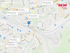 Pronájem bytu 1+kk, Praha - Vršovice, Petrohradská, 30 m2