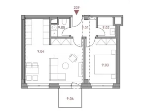 Pronájem bytu 2+kk, Praha - Strašnice, Limuzská, 50 m2