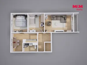 Prodej bytu 3+1, Litoměřice - Předměstí, Vrchlického, 67 m2