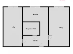 Pronájem bytu 2+1, Most, 1. máje, 56 m2