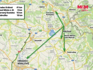 Pronájem bytu 2+1, Náchod, Kamenice, 61 m2