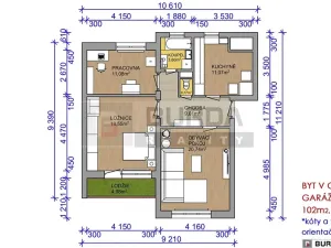 Prodej bytu 3+1, Kly, 102 m2