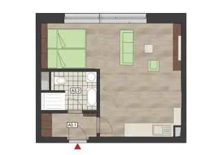 Pronájem bytu 1+kk, Zbiroh, Majerové, 40 m2