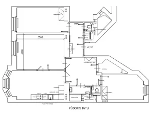 Pronájem bytu 3+kk, Praha - Dejvice, Kafkova, 102 m2
