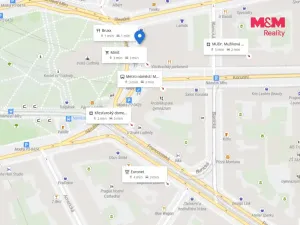Pronájem kanceláře, Praha - Vinohrady, náměstí Míru, 54 m2