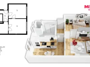 Pronájem bytu 2+1, Pardubice - Bílé Předměstí, Dašická, 50 m2