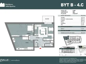 Prodej bytu 3+kk, Velká Bystřice, 103 m2