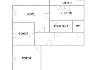 Pronájem bytu 3+1, Červený Kostelec, Žďárská, 80 m2