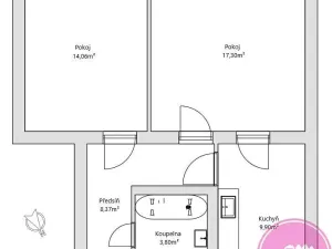 Pronájem bytu 2+1, Olomouc, Ladova, 58 m2