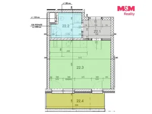 Prodej bytu 1+kk, Praha - Horní Měcholupy, Hornoměcholupská, 36 m2