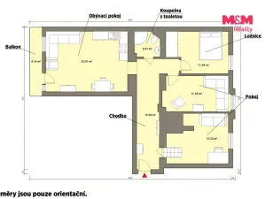 Pronájem bytu 3+kk, Mariánské Lázně, Anglická, 81 m2