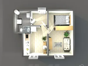 Pronájem bytu 2+kk, Mšené-lázně, Mládežnická, 40 m2