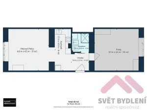 Prodej bytu 2+kk, Praha - Michle, Brtnická, 60 m2