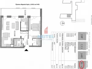 Pronájem bytu 2+kk, Slavkov u Brna, Slovanská, 85 m2