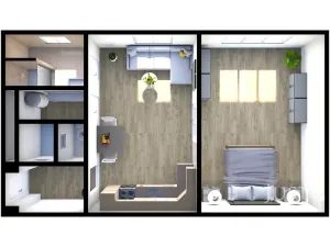 Pronájem bytu 2+kk, Písek, Kollárova, 59 m2
