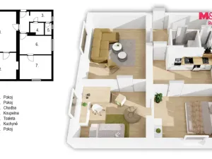 Prodej bytu 3+1, Praha - Dejvice, Sušická, 81 m2