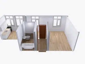 Pronájem bytu 1+kk, Ostrava, Křišťanova, 34 m2